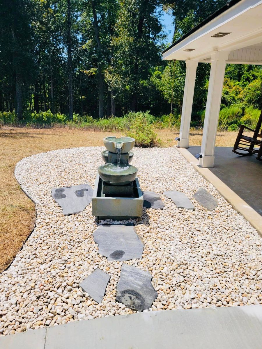 Rock Beds for JT’s Landscaping in Tyler County, TX