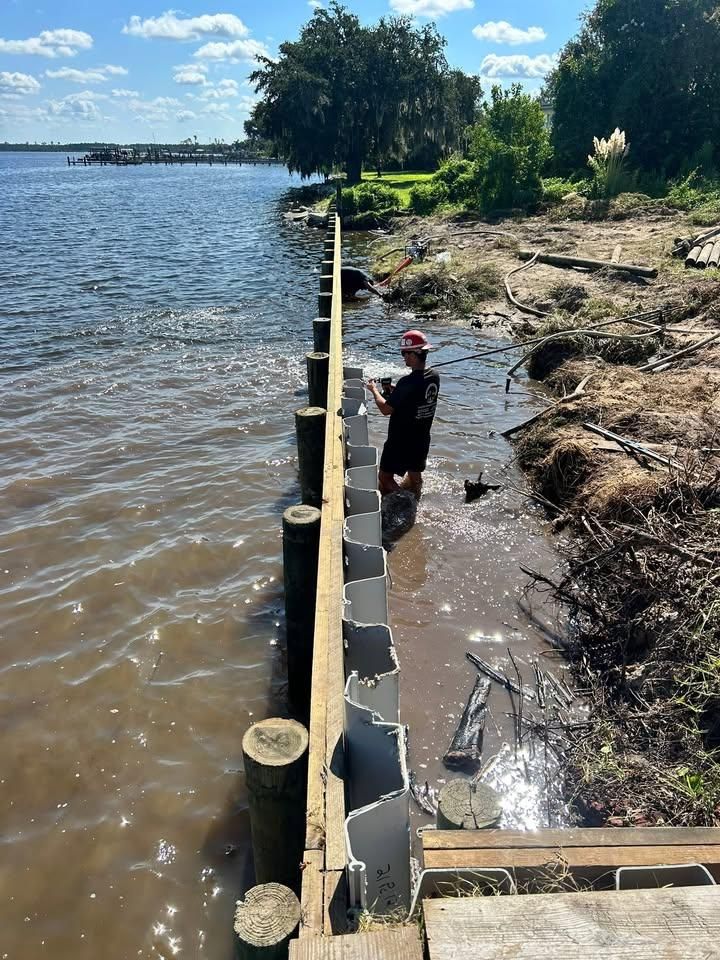 Dock Construction for J&H Land and Marine in Panama City, FL