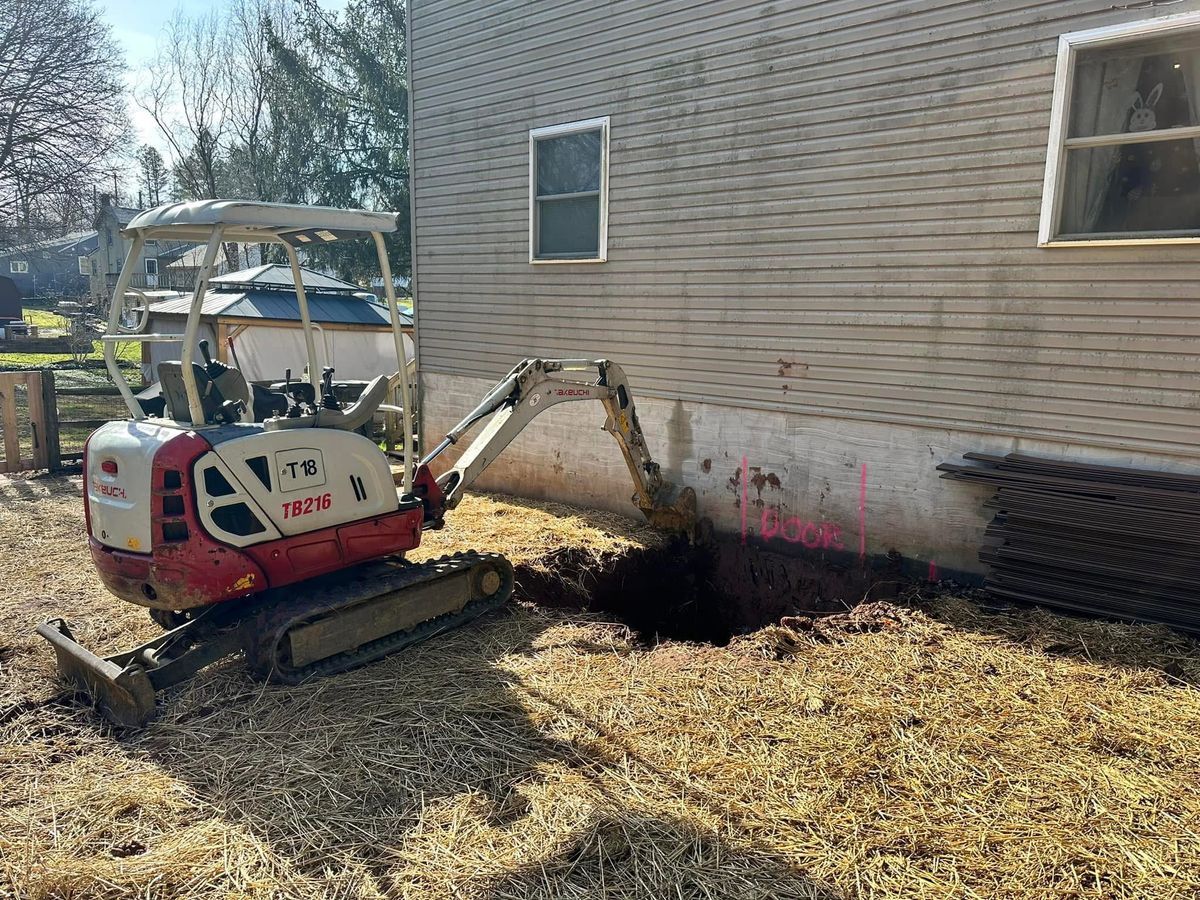 Excavating & Sewer/Water Install for Doxa Construction Inc. in Royersford, PA