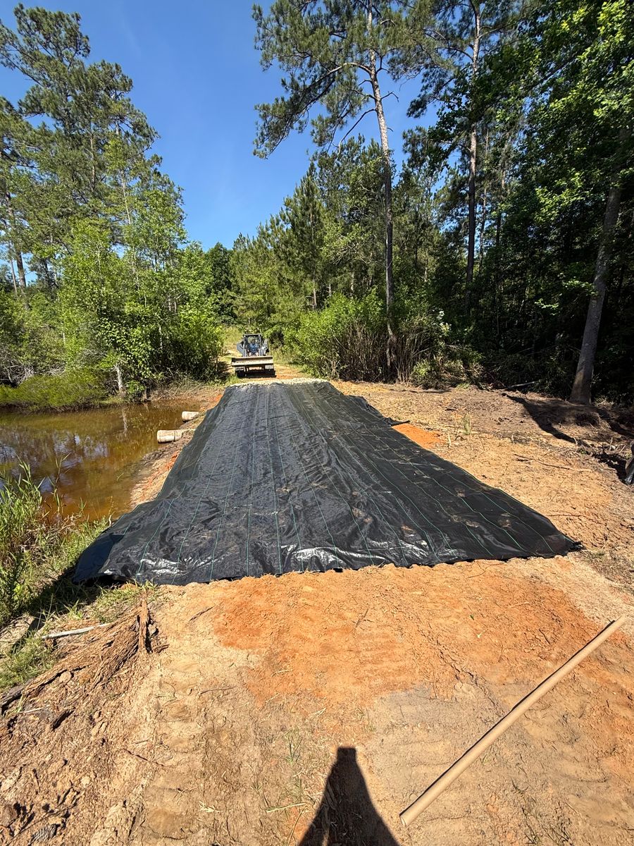 Land Clearing for Earthworks Septic LLC in Albany, Georgia
