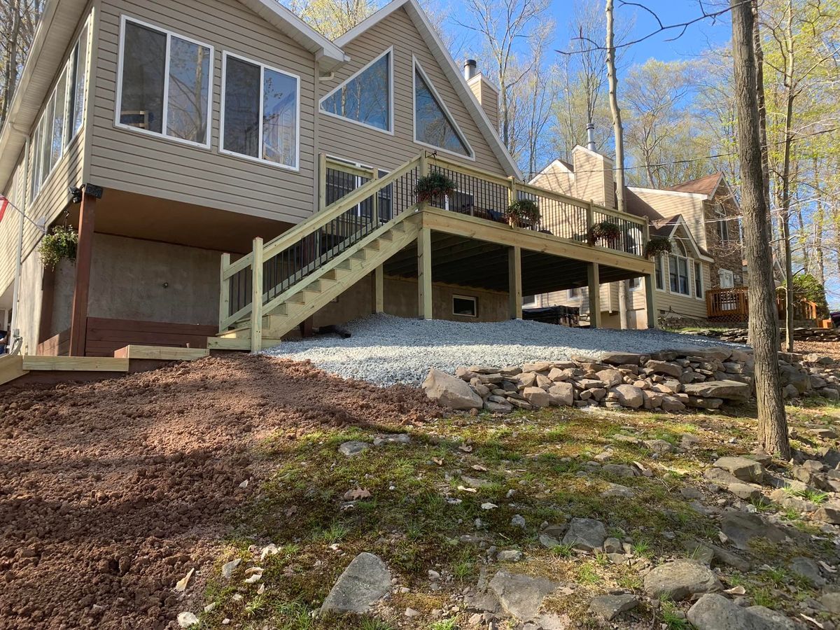 Deck and Patio Installation for Wood Home Creations in Carbondale, PA