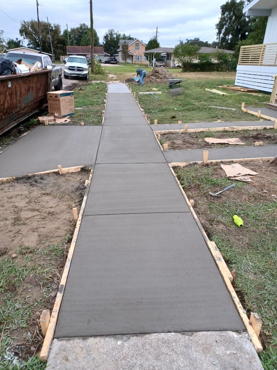 Walkways Installations for Gonzales Construction in Picayune, MS