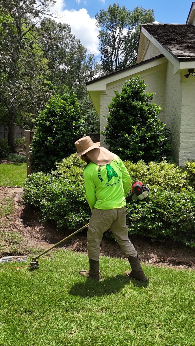 Mowing for Amis Lawn and Landscape, LLC in Clinton, MS