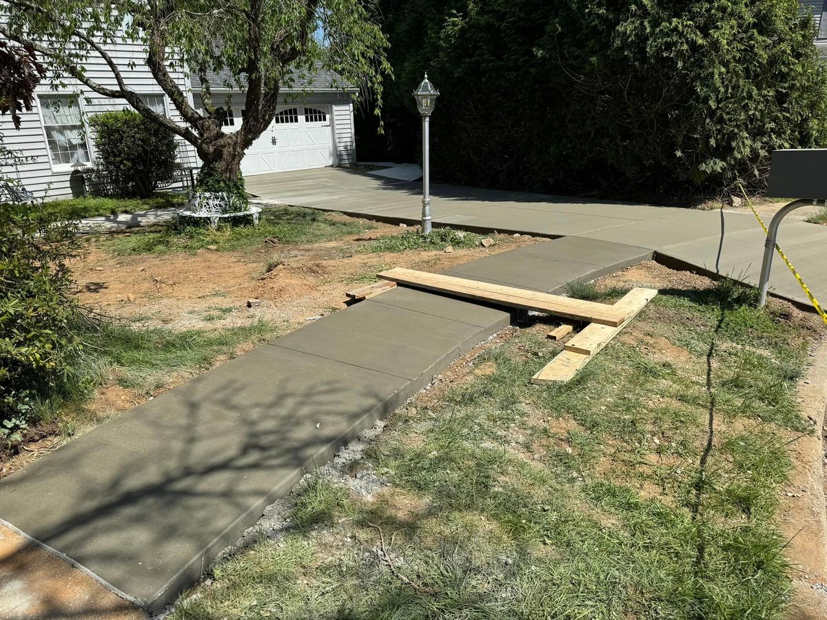 Sidewalk Installation for Moat Concrete Construction in Westminster,  MD