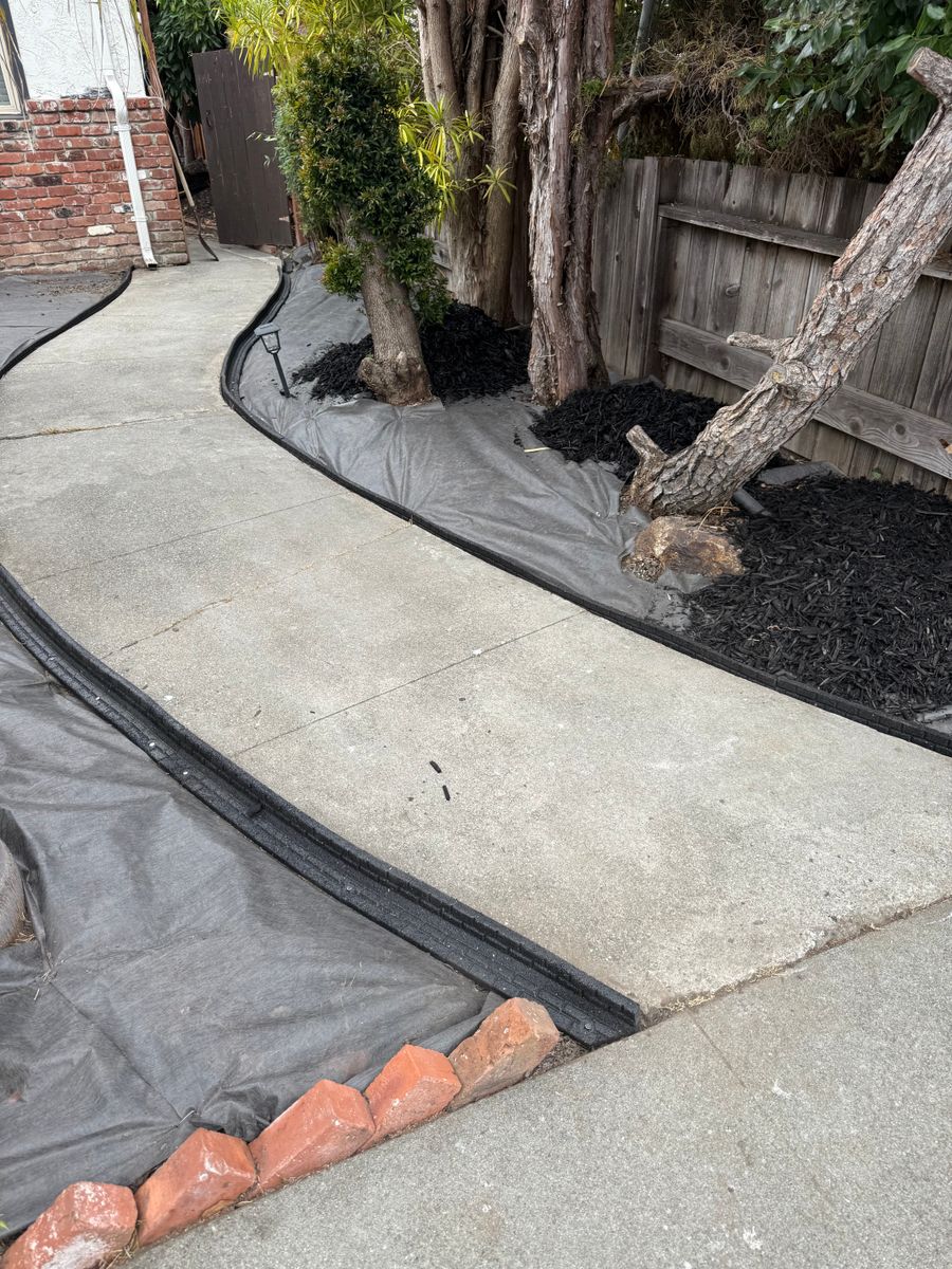 Mulch Installation for CBA Landscaping in Hayward, CA