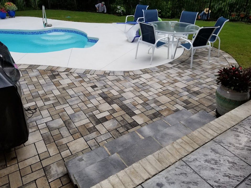 Paver & Stone Patio for Bianchi Construction Company Inc in Southport, NC