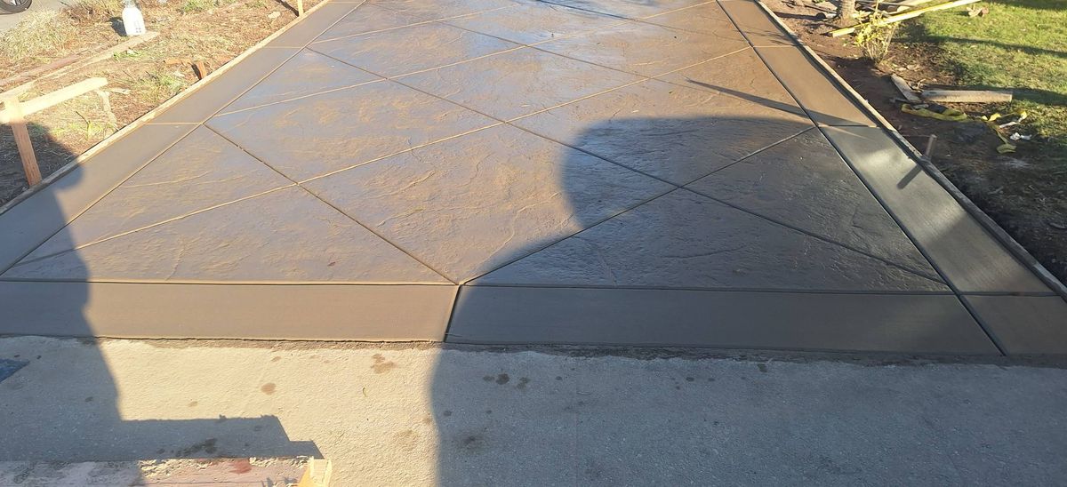 Stamped Concrete Installation for Complete Concrete in Torrance, CA