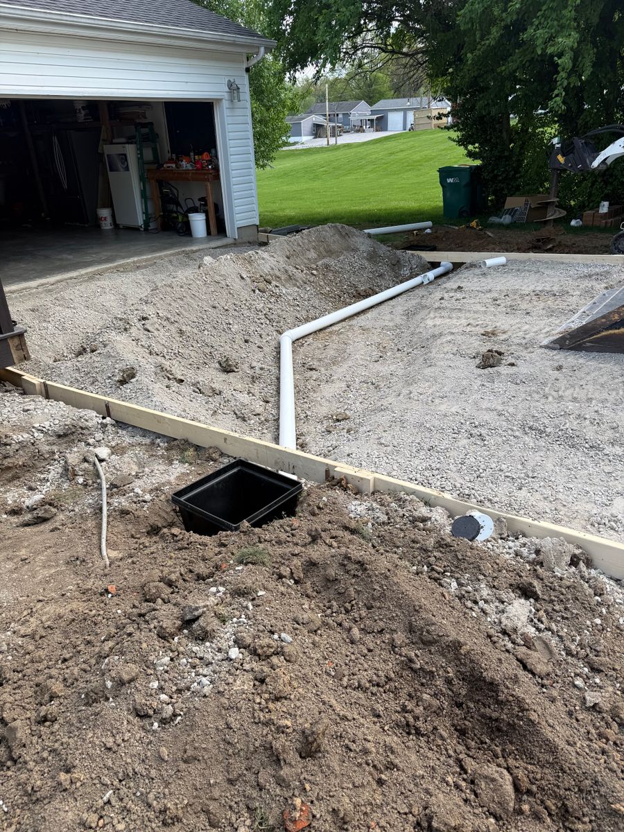 Concrete Driveway Installation for Immaculate Concrete and Construction in Troy, IL