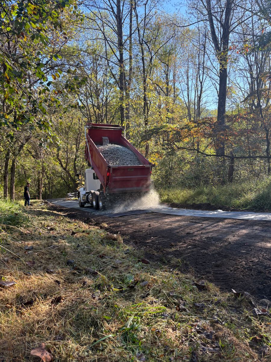 Driveway Regrading for 9999 Building and Renovation LLC in Warrenton, VA