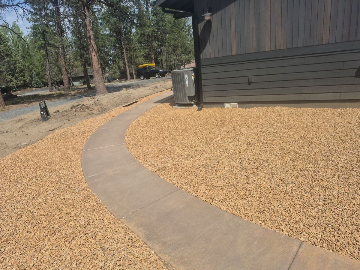 Sidewalk Installation for TJR Concrete and Construction in Bend, OR