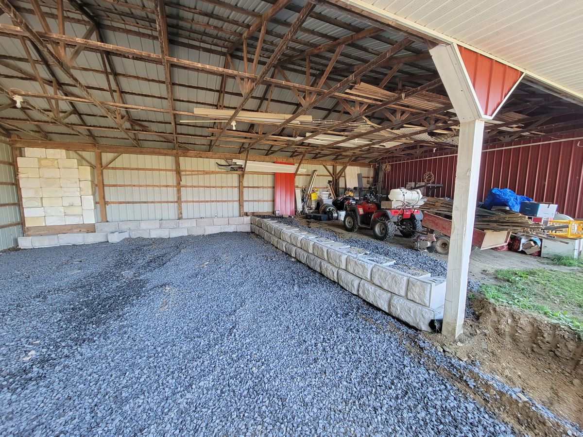 Retaining Wall Construction for Down Home Landscaping in Stillwater, PA