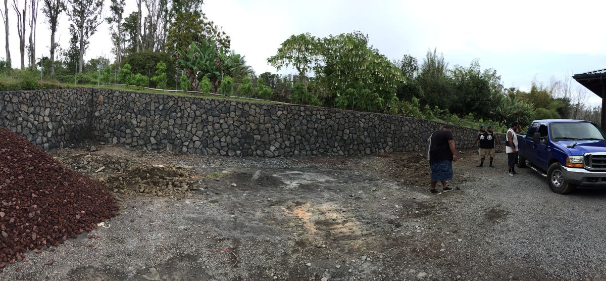 Rockwall Construction for Pita’s Masonry in Hilo, HI