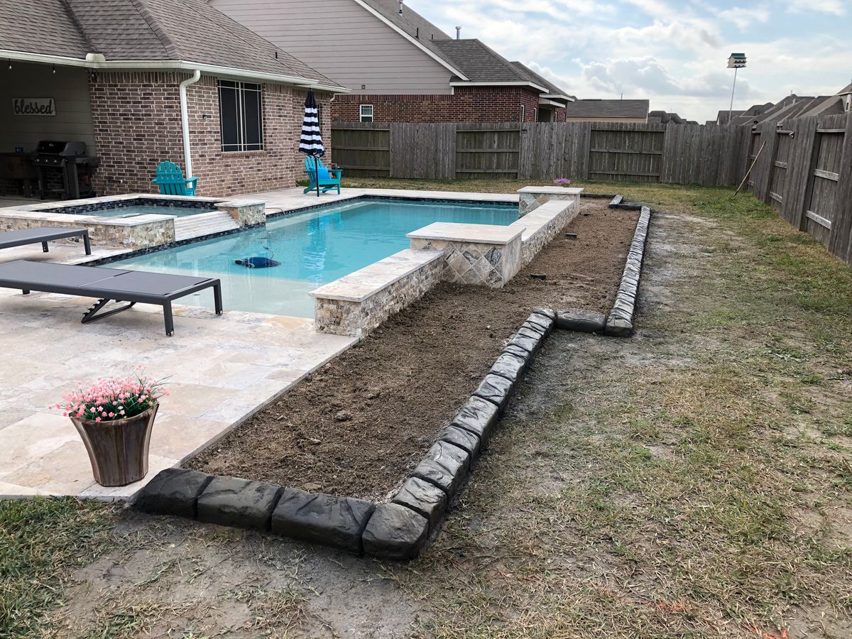 Pool Remodels for Texas Curb N Borders in Houston, TX