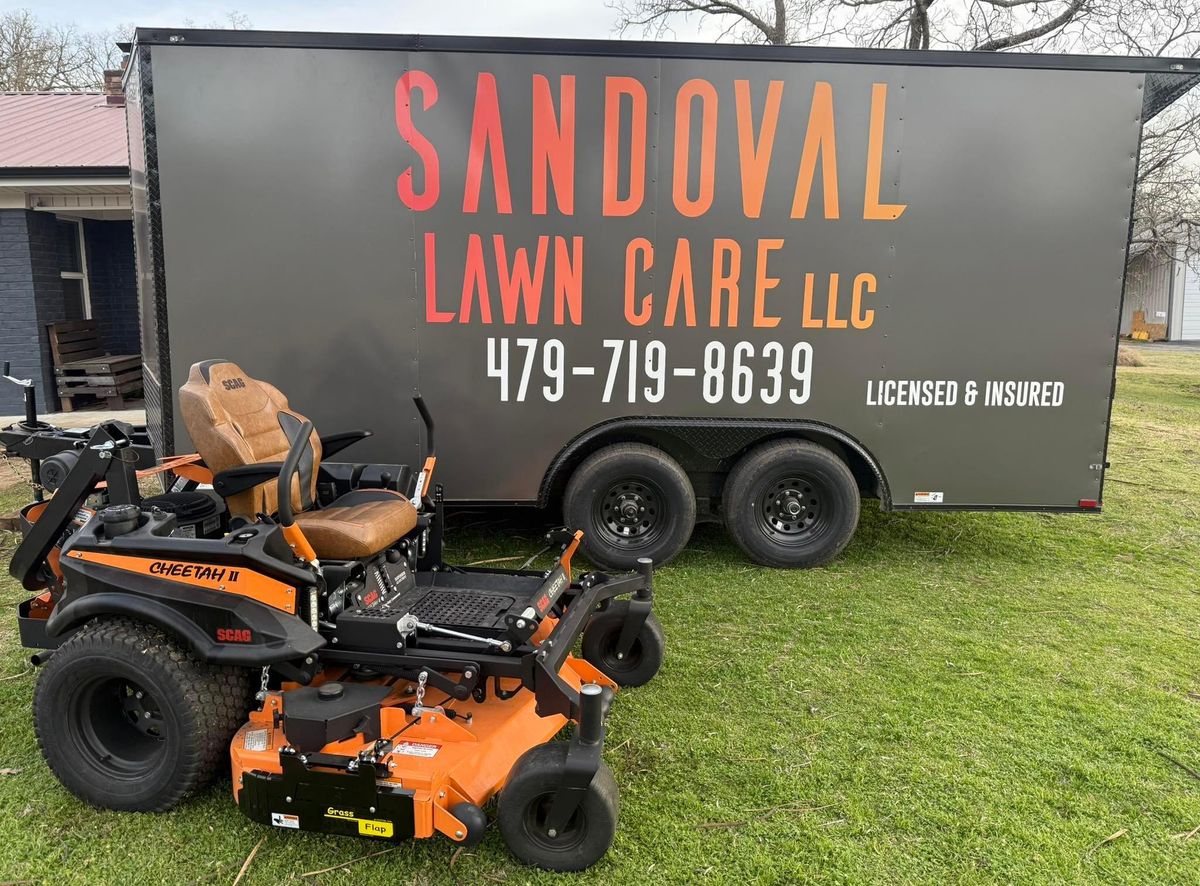 Mowing for Sandoval Lawn Care in Muldrow, OK