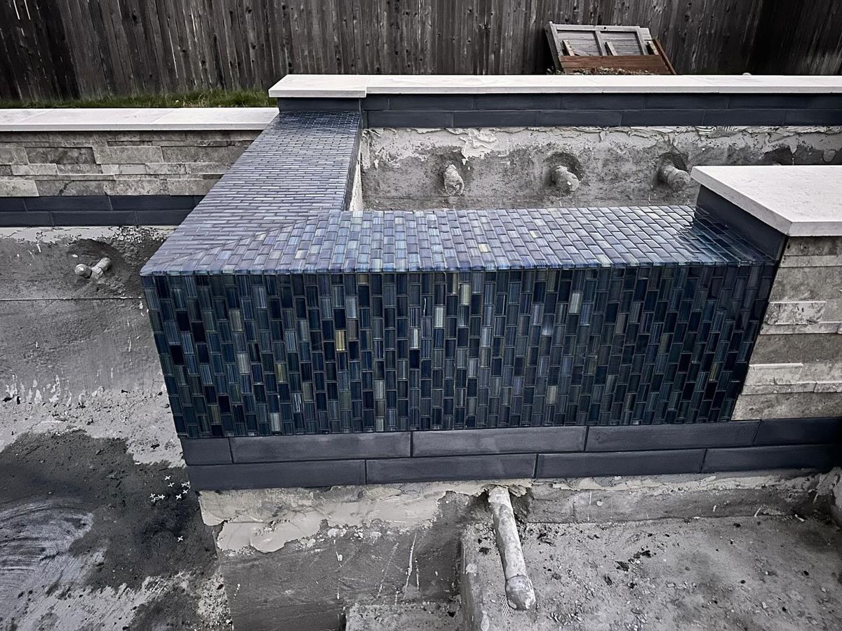 Pool Coping for J & P Construction in Houston, TX