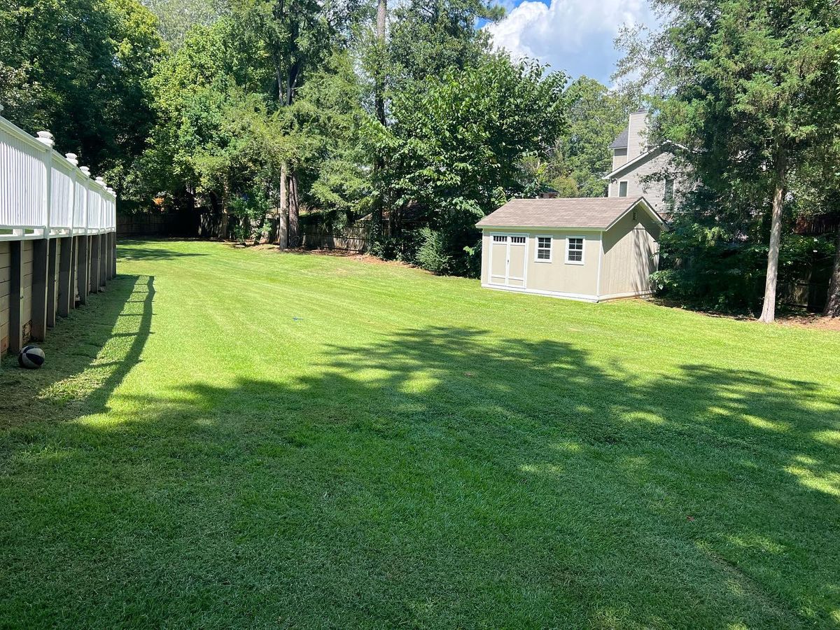 Mowing for Shang's Landscaping Service in Columbia, South Carolina