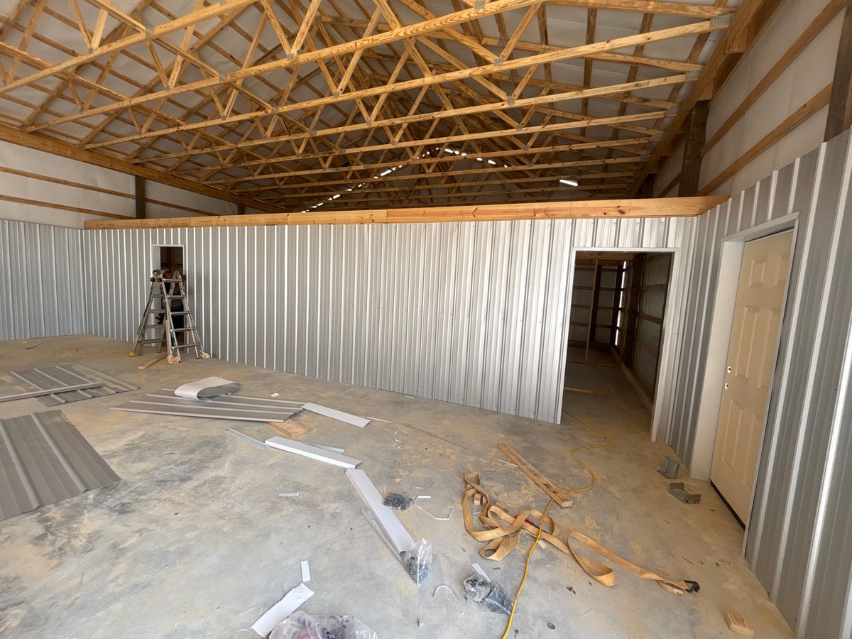 Barndominium Construction for Williams Legacy Construction LLC in Pulaski, TN