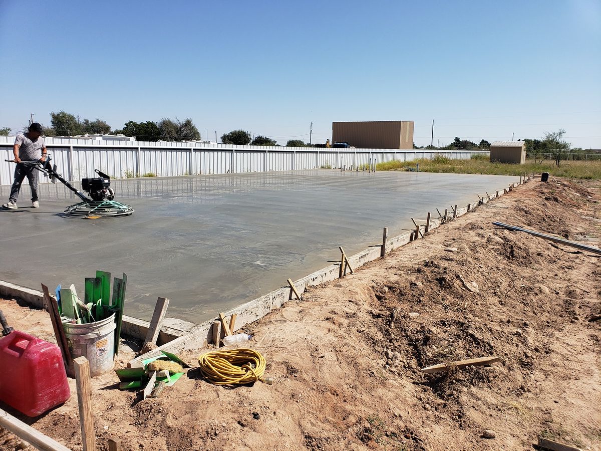 Commercial Concrete for DeLeon's Concrete in Odessa, TX