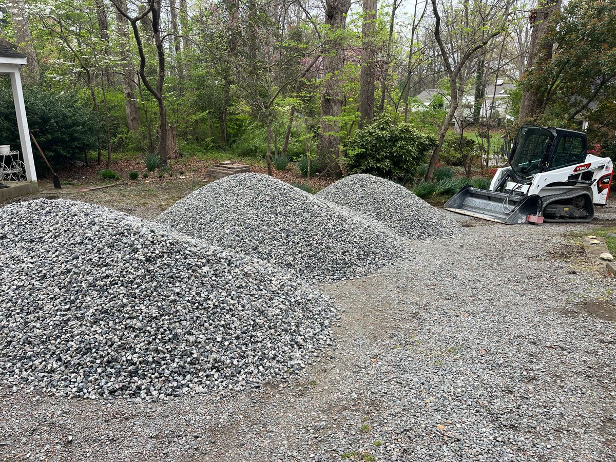 Gravel Delivery and Installation for Atlas Home Services in Mechanicsville, VA