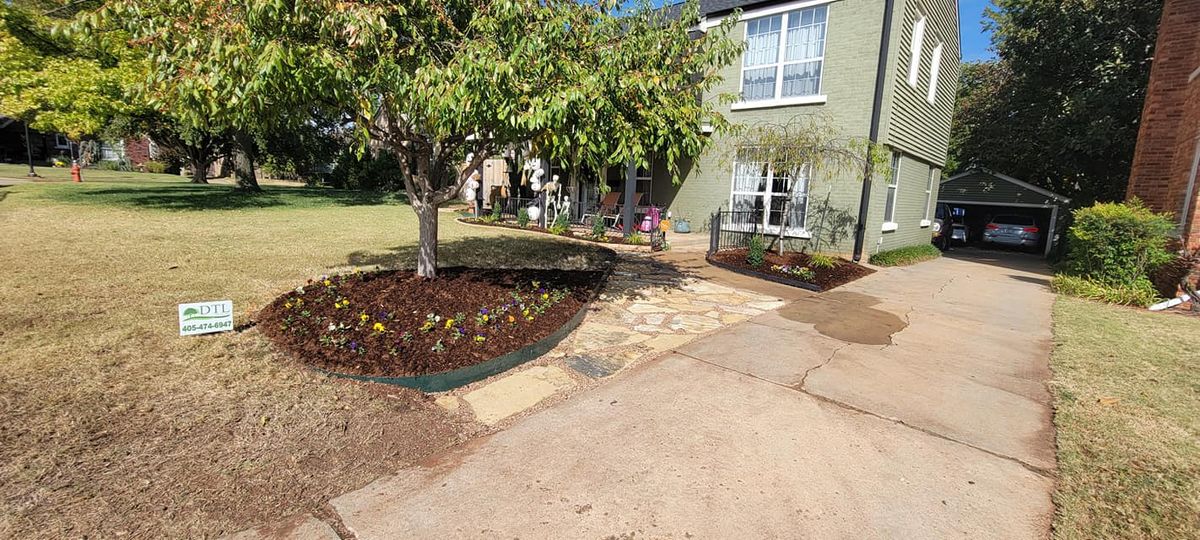 Retaining Wall Installation for DeLoera Total Lawncare in Oklahoma City, Oklahoma