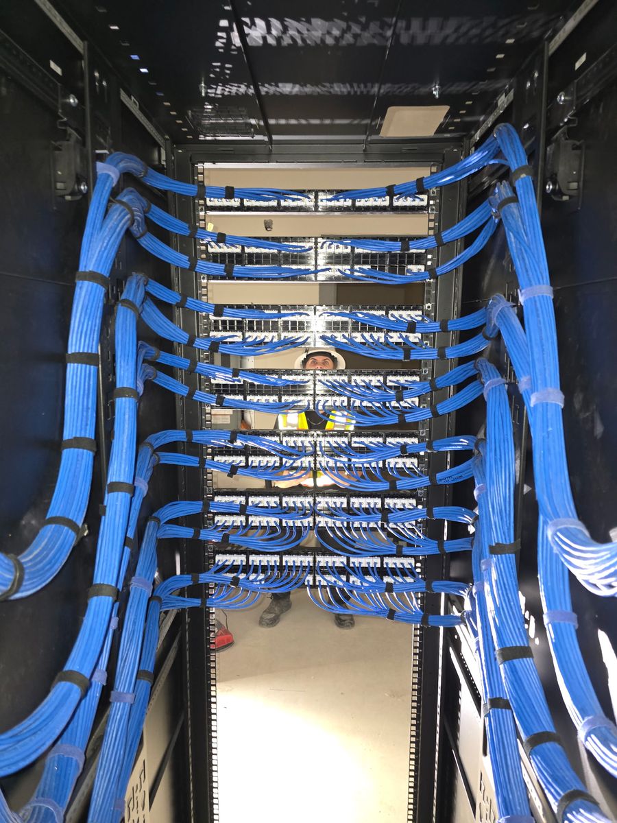 Structured Data Cabling/Network Infrastructure for White Sands Communications & Electric in Rigby, ID