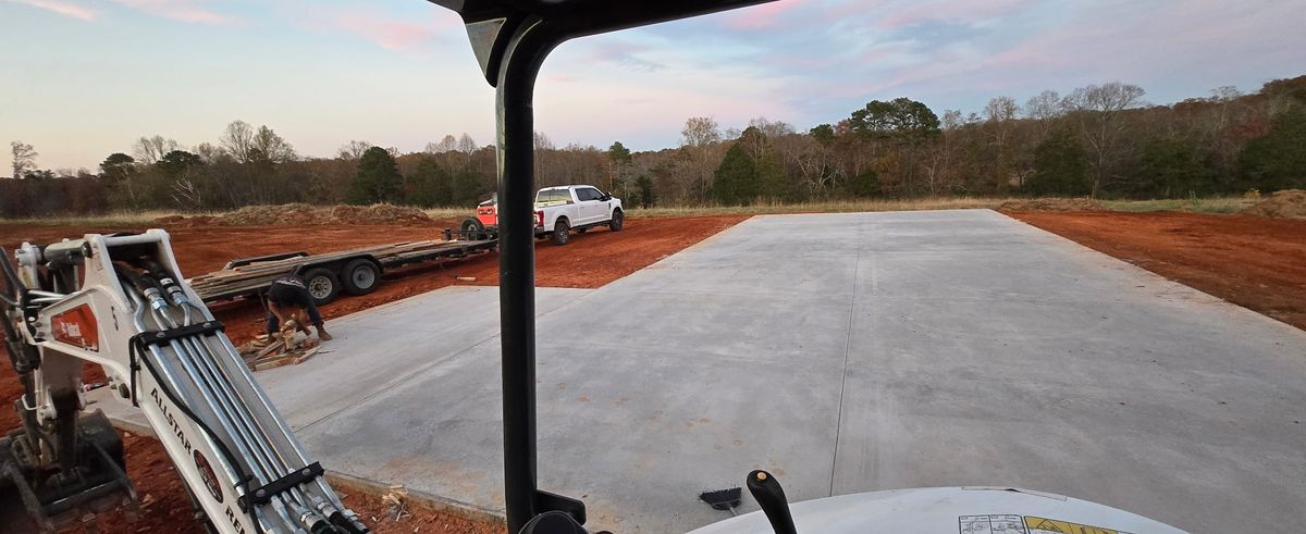 Commercial Concrete Work for Miilan Construction in Boonville, NC