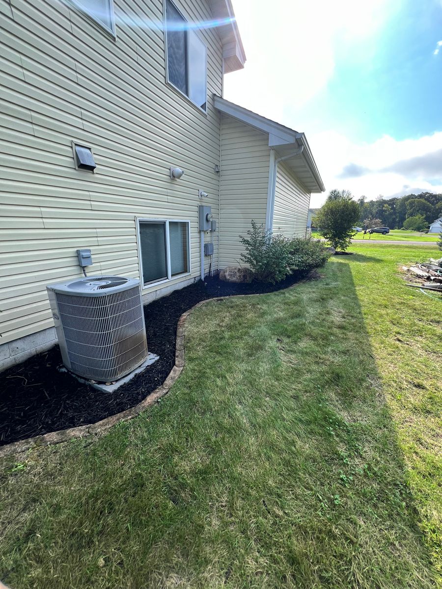 Mulch Installation for Luke's Lawn Care and Landscape in Andover, MN