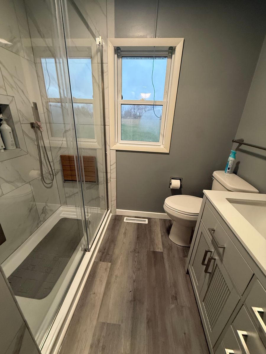 Bathroom Renovation for Landmark Construction in Elkhart, IN