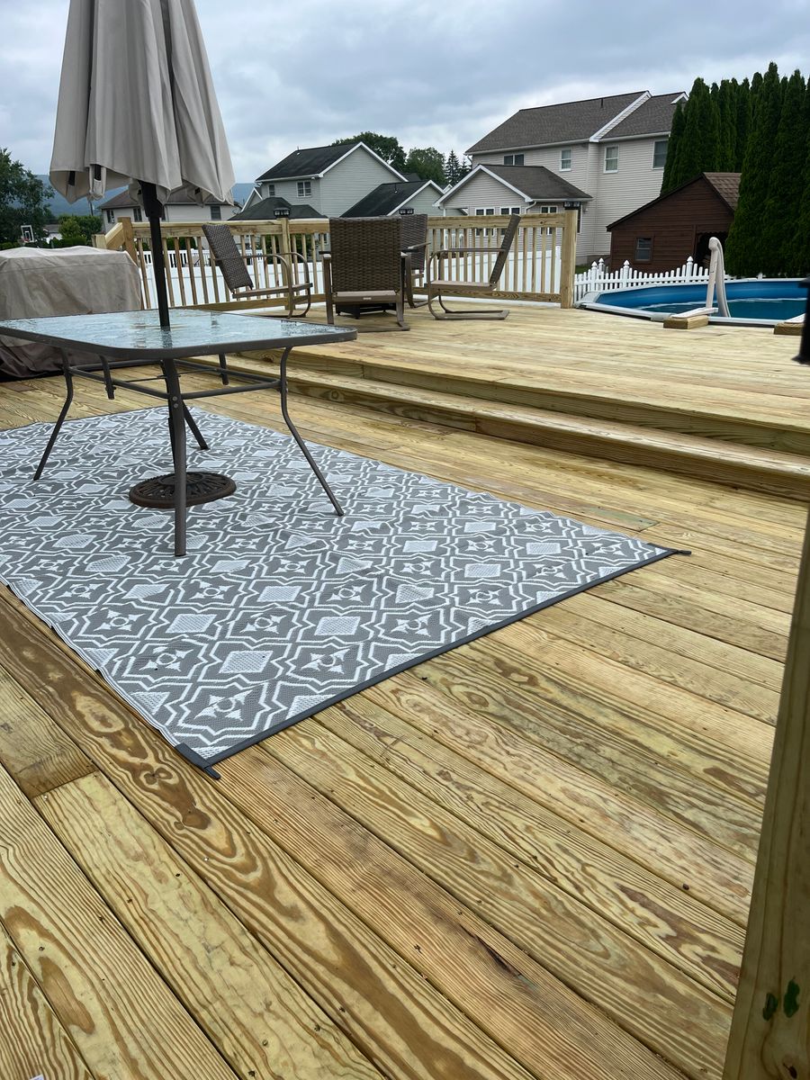 Deck and Patio Installation for Wood Home Creations in Carbondale, PA