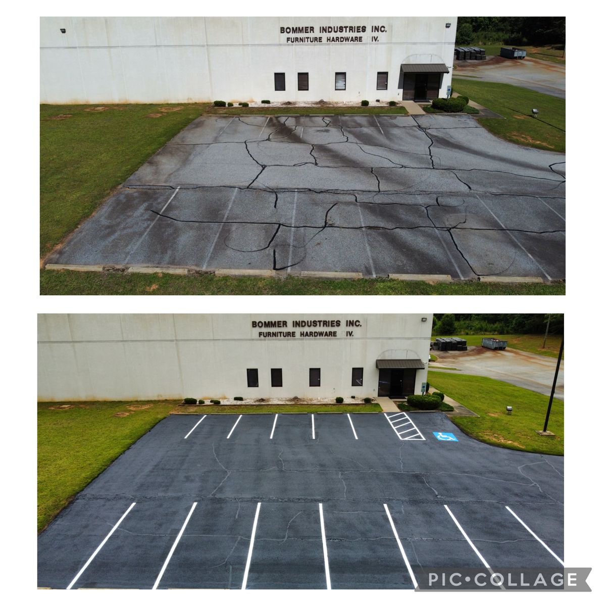 ADA Compliance Striping for Johnson's Sealcoating & Painting in Inman, SC