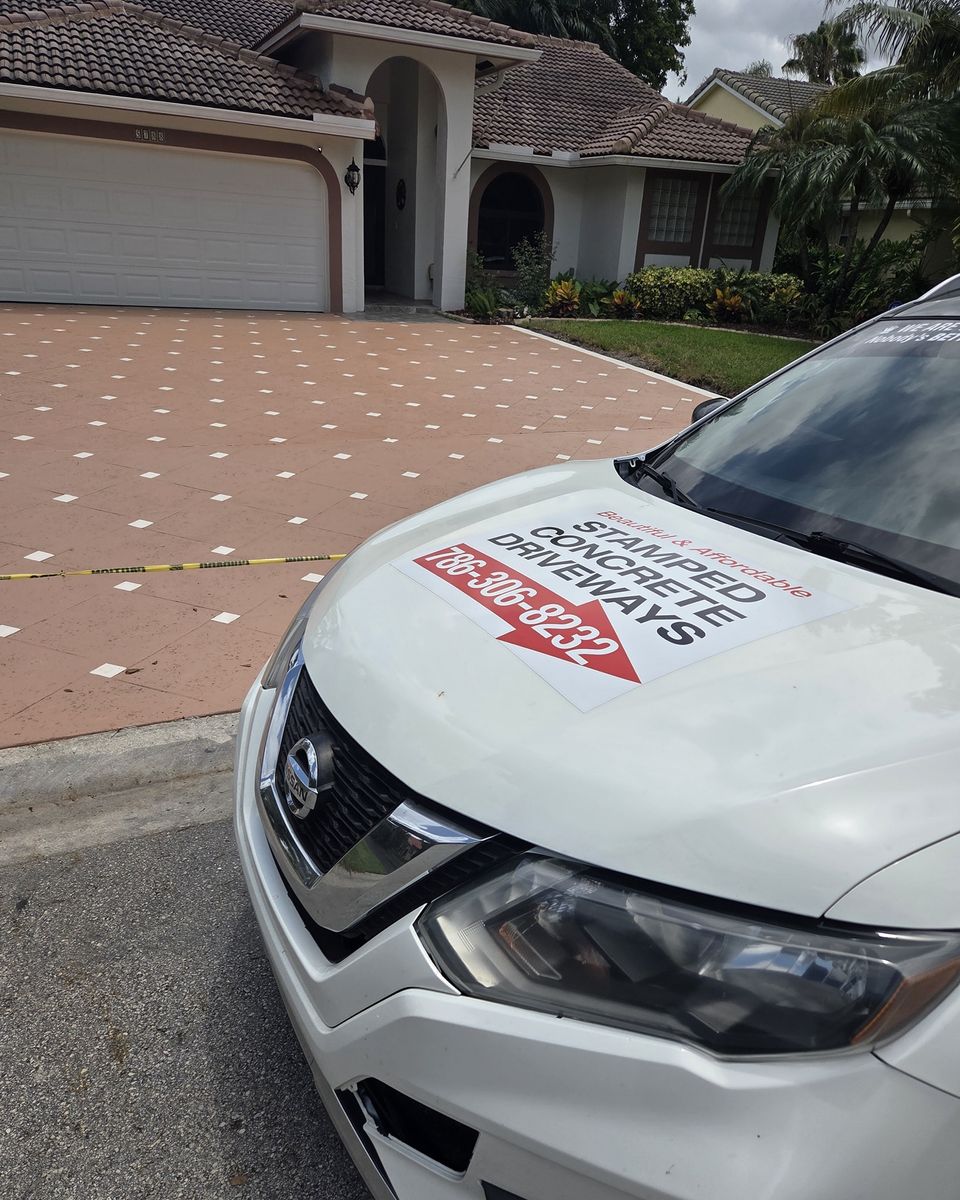 Patio Design & Installation for Beautiful and Affordable Stamped Concrete by Castilla Concrete Finish Design Corp in Sunrise, FL