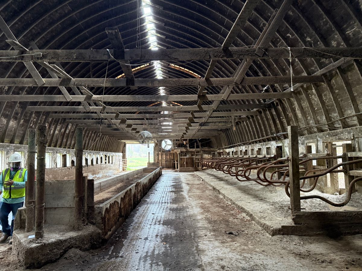 Barn demolition for Quality Demo Services LLC in Lawrence, MA