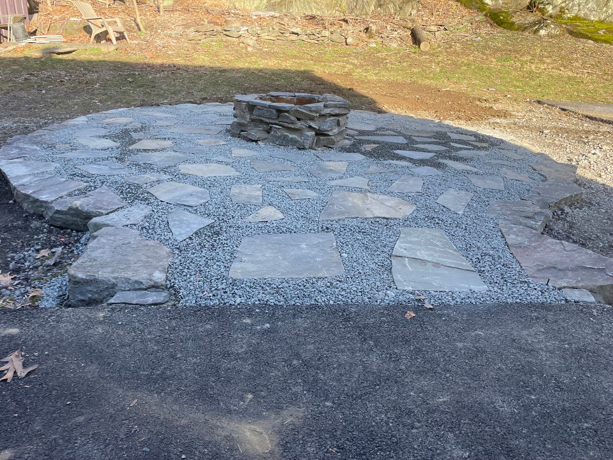 Patio/fireplace Design & Construction for Jacob’s Property Maintenance   in Dutchess County, NY