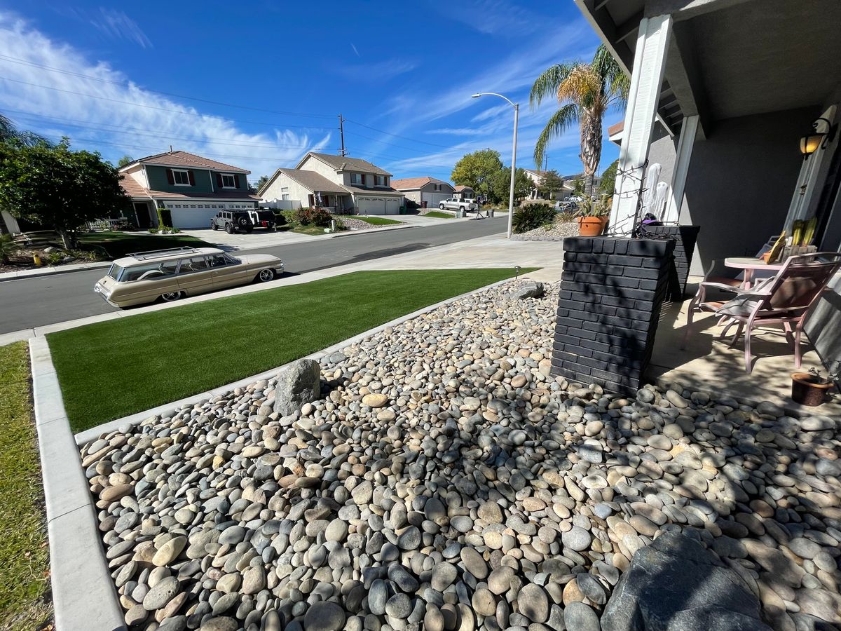 Artificial Turf Installation for Aidan Jade Landscaping in Riverside County, CA