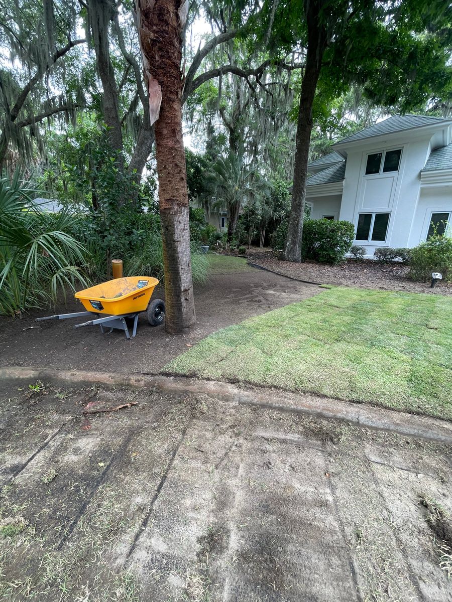 Sod installation for Coastalscapes Landscaping & Turf Management  in Savannah, GA