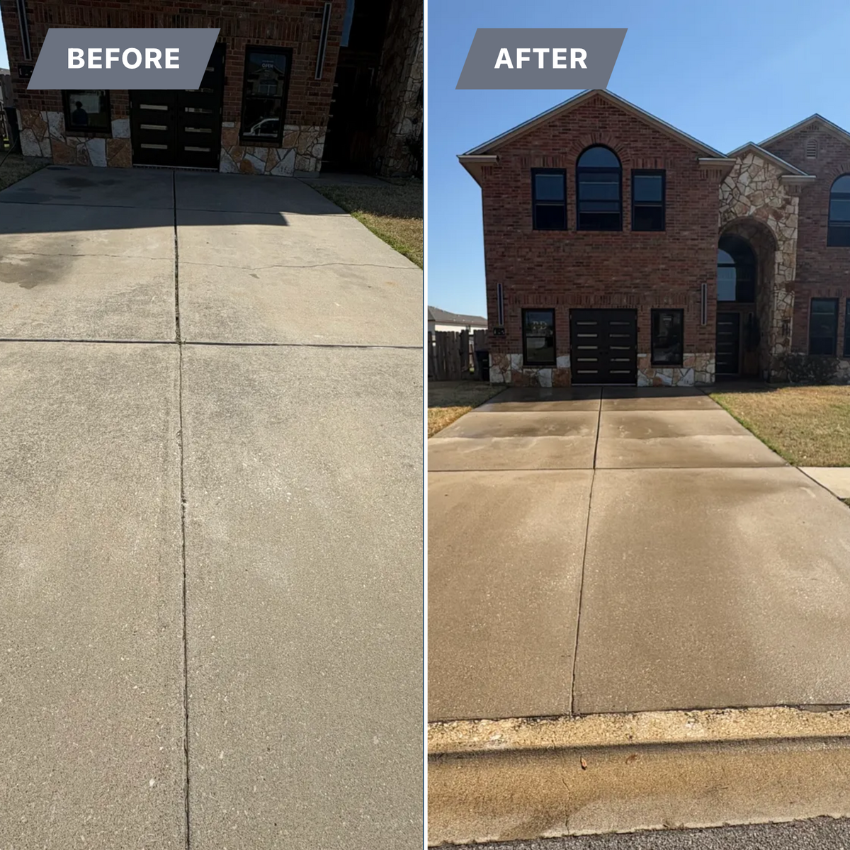 Driveway and Sidewalk Cleaning for Top Notch Exterior Cleaning Solutions in Nolanville, TX