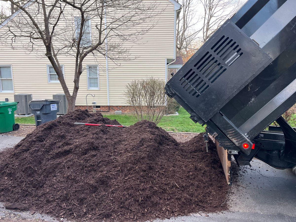 Mulch Installation and Delivery for Atlas Home Services in Mechanicsville, VA