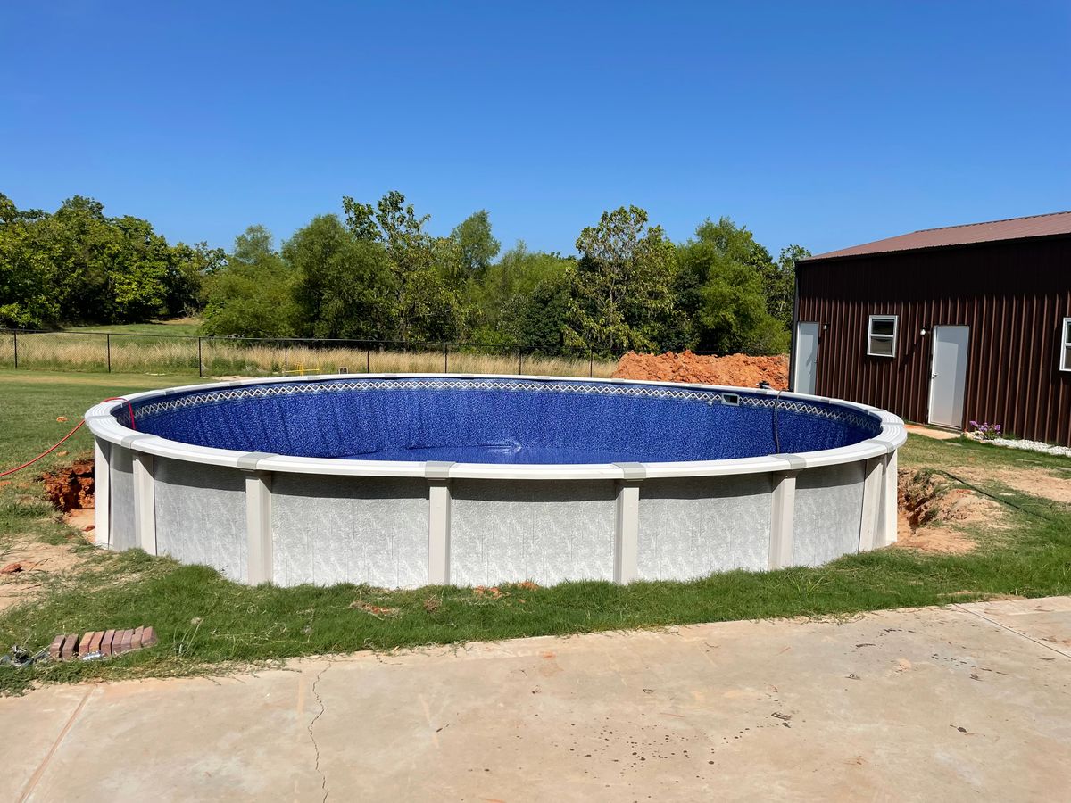 Above Ground Pool Installation for Westbound Pools & Construction in Mustang, OK