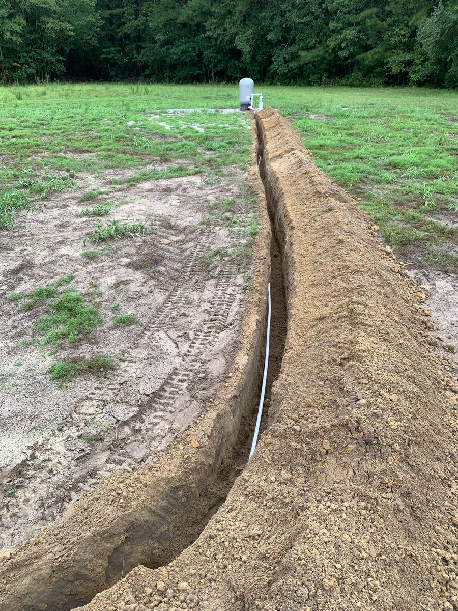 Waterline Installs for Hunts Plumbing INC in Maxton, NC