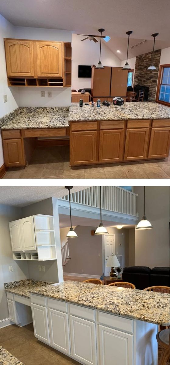 Kitchen and Cabinet Refinishing for MF Painting in Roanoke Rapids, NC