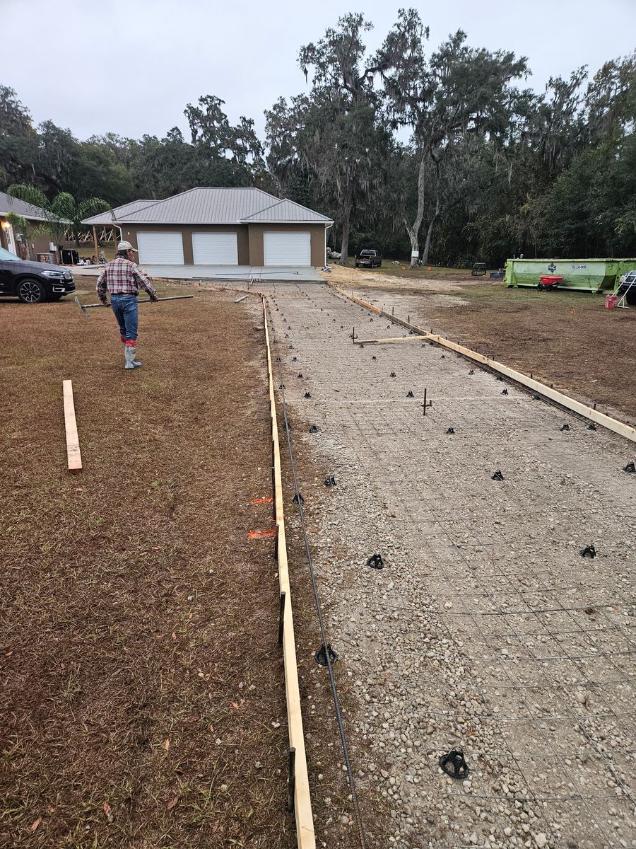 Driveway Construction for Clark Masonry in Lake County, FL