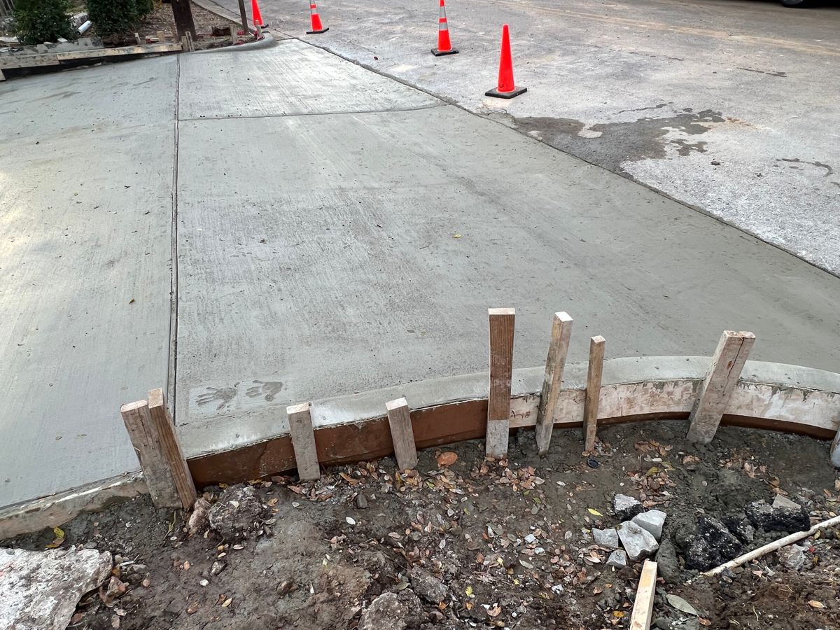 Concrete Driveway Installation for Leo's Concrete Crew in Elgin, TX