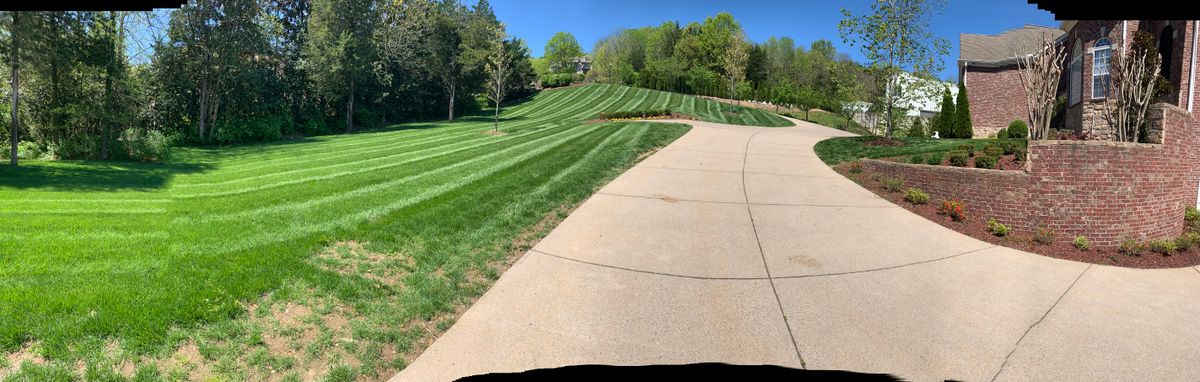 Mowing for Russell's Lawn Care Plus in Nashville, TN