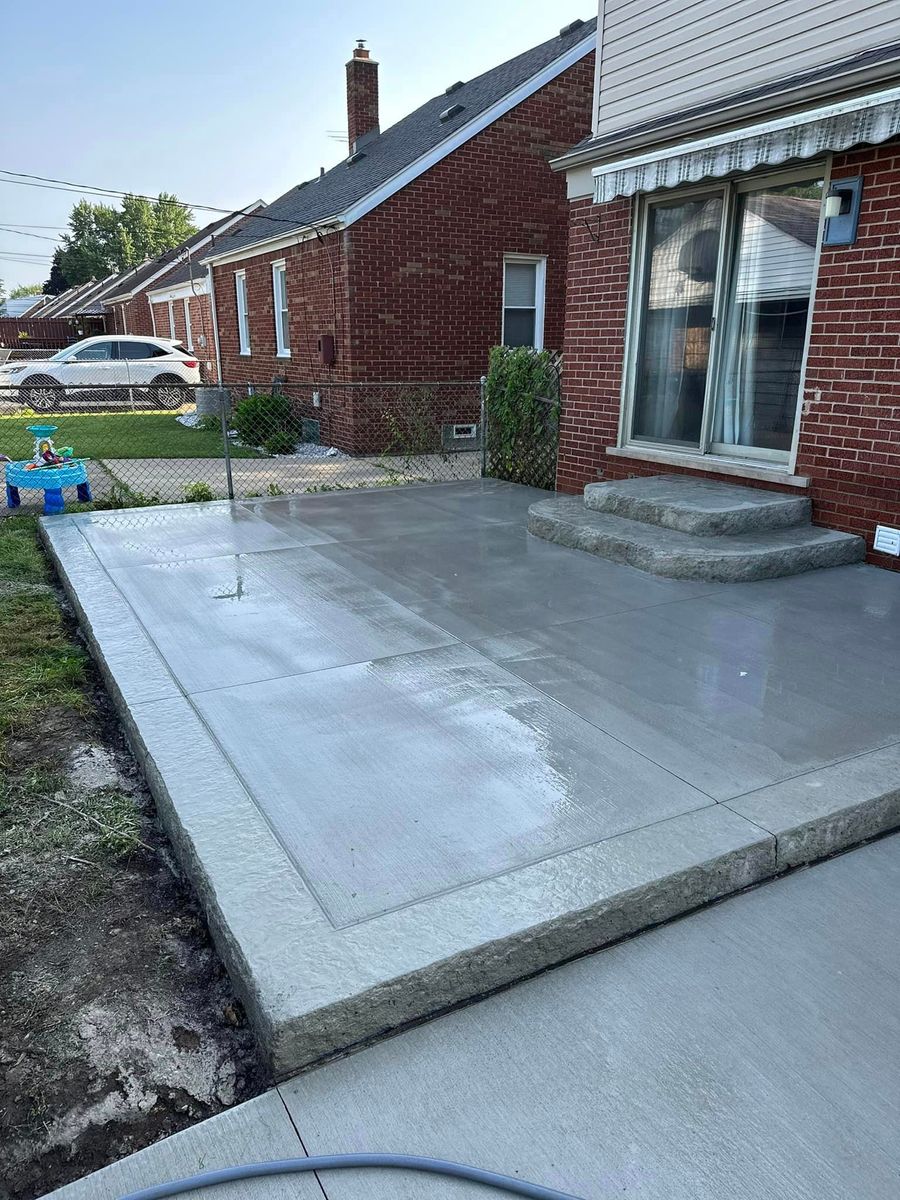 Patio Design & Installation for D.R. Concrete  in Lincoln Park, MI