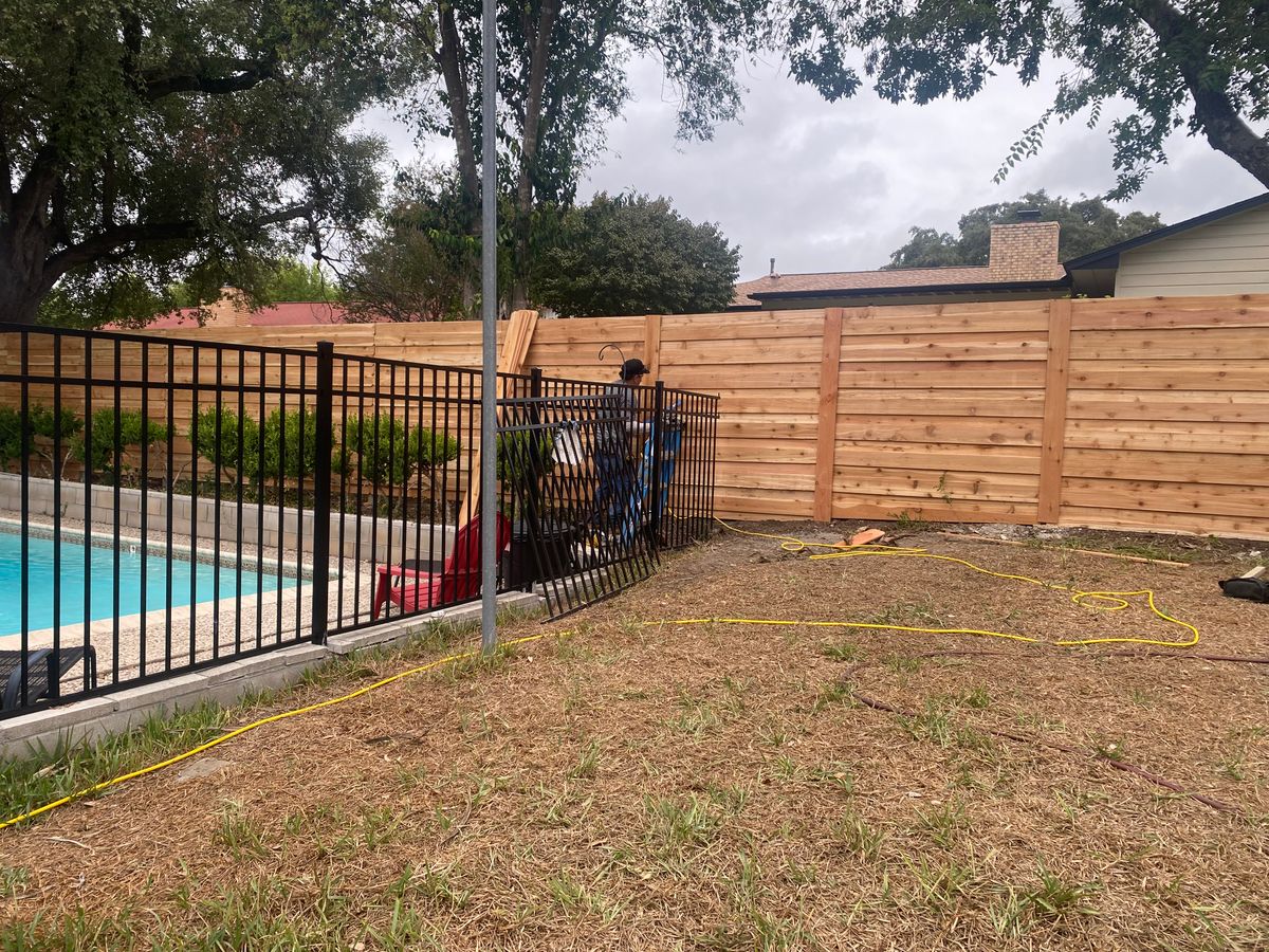 Fencing for J and R Co. in San Antonio,  TX