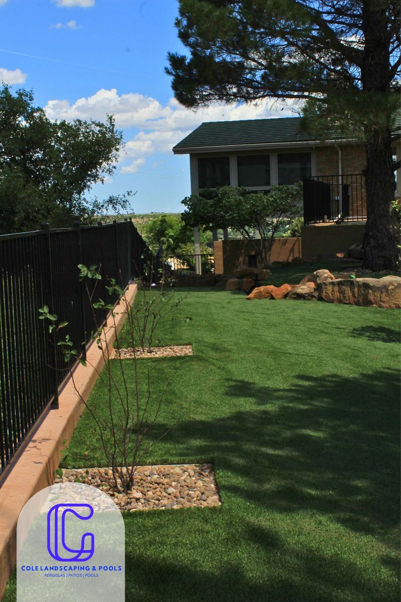 Landscape Installation for Cole Landscaping & Pools, LLC in Amarillo, TX