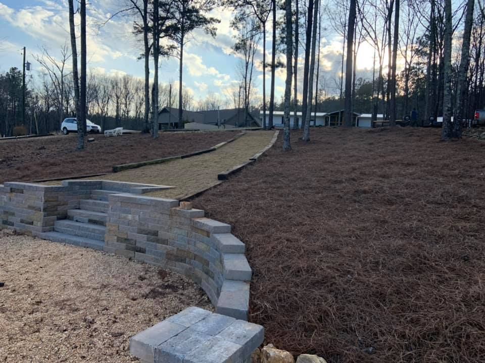 Retaining Walls for Greenwood Lawn & Landscaping LLC in Talladega, Alabama