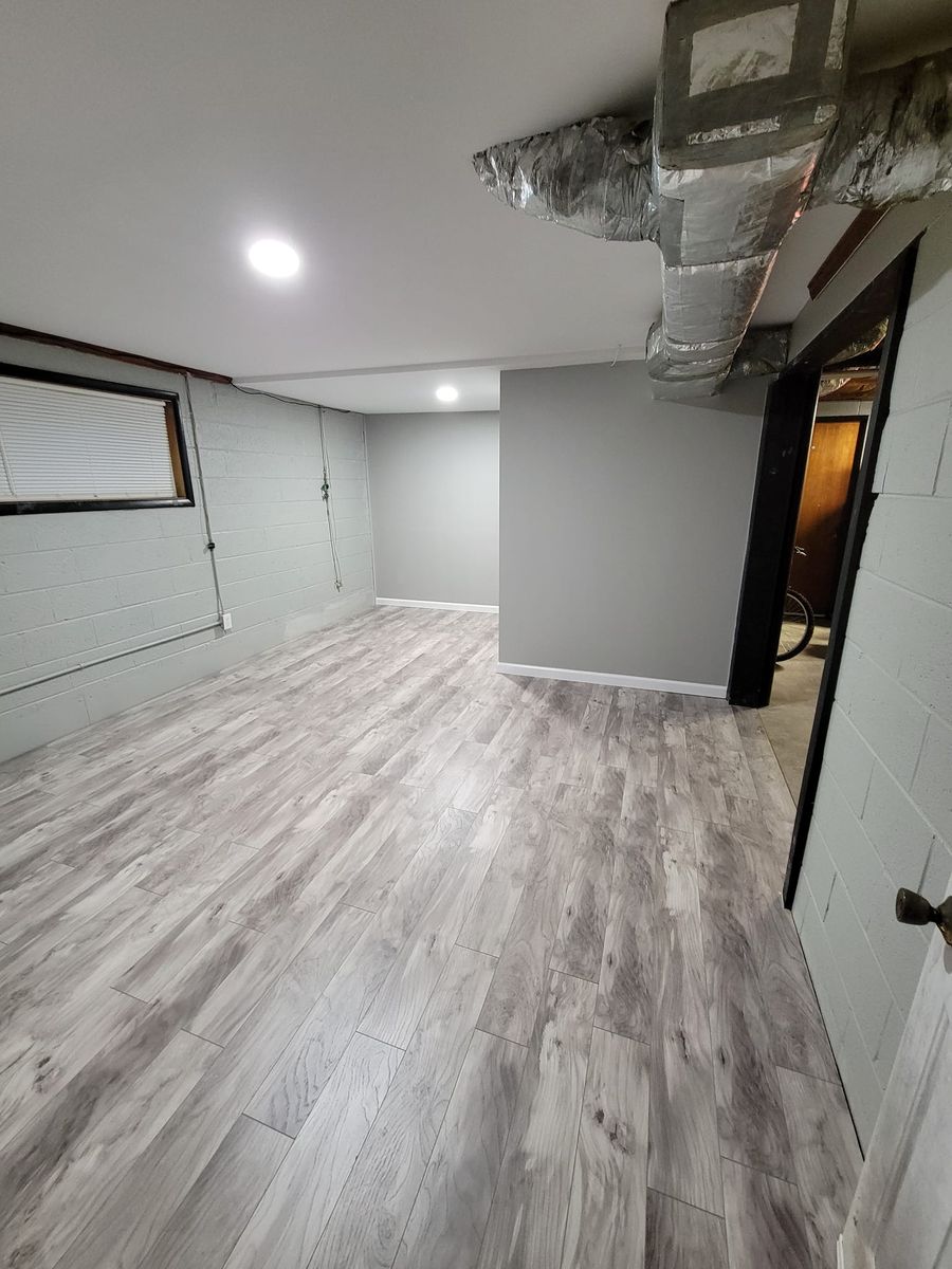 Basement Renovation for Middle Man Construction in Fall Branch, TN