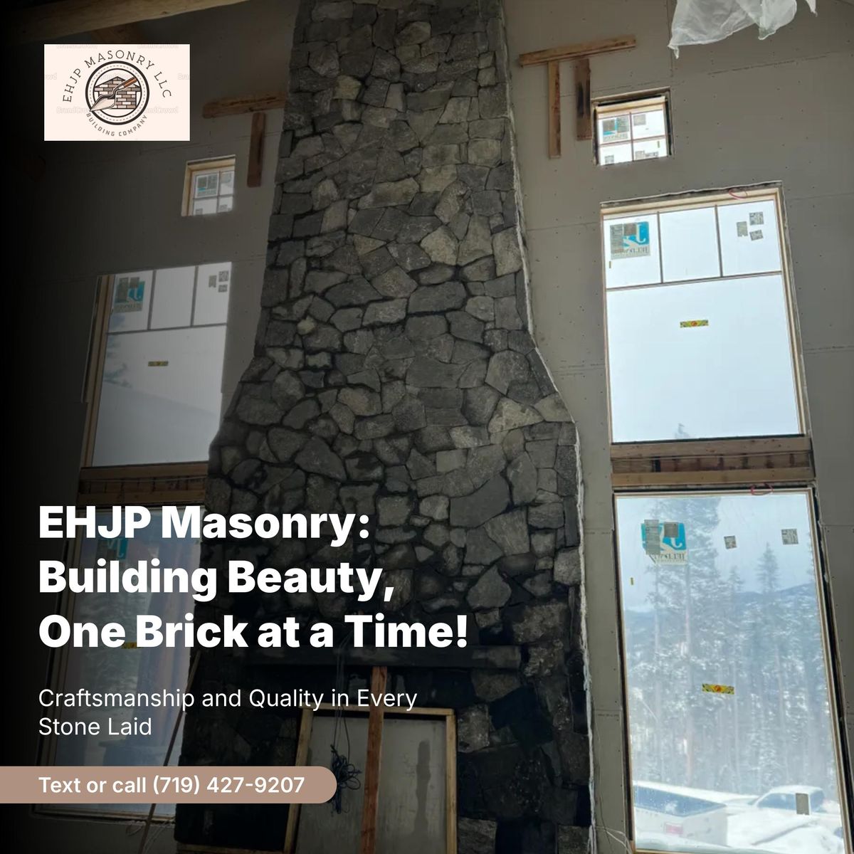 stone work for EHJP Masonry in Silverthorne, CO