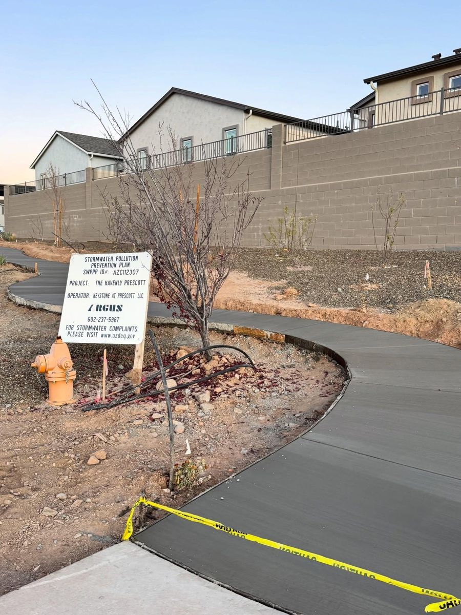 Sidewalks for OSC Contracting LLC in Prescott, AZ